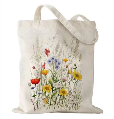 Vista 12 de Bolsa de lona con asas con cremallera para mujer, dama de honor, cumpleaños, boda, madre, señoras, bolsas de regalo para compras