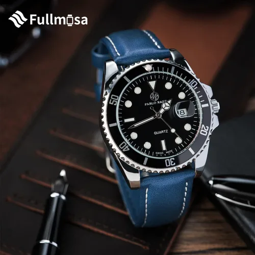 Vista 3 de Fullmosa Genuine Leather 14mm 16mm 18mm 19mm 20mm 22mm and 24mm Watch Bands, Quick Release Watch Band for Men and Women, Fits Samsung Galaxy Watch