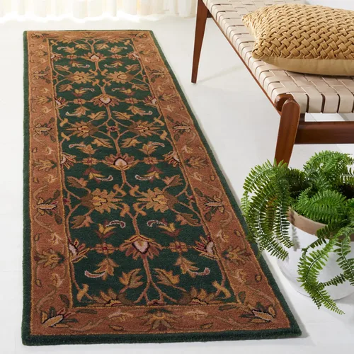 Vista 37 de Safavieh colección Heritage HG628A - tapete oriental tradicional hecho a mano de lana verde oscura y dorada, Lana, negro / beige (Black/ Beige)