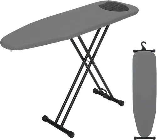 Vista 9 de Tabla de Planchar 48x15 pulgadas, Tabla de Planchar Ancha de Servicio Pesado de Tamaño Completo con Soporte de Plancha Retráctil, BlissBoard Marco