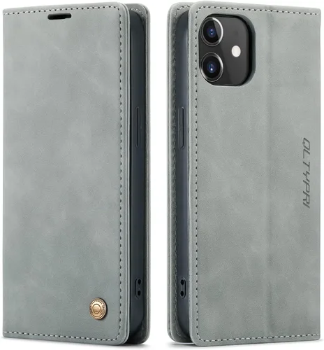 Vista 110 de QLTYPRI Para iPhone Air Case Wallet Con Tarjetero, Vintage PU Cuero Kickstand Cierre Magnético A Prueba De Golpes Folio Libro Funda Para IPhone 17