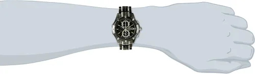 Vista 2 de Seiko Reloj con esfera negra SNAE57 para hombre, Negro -, Cronógrafo, movimiento de cuarzo