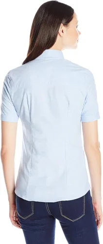Vista 2 de Lee Uniforms - Blusa Oxford elástica de manga corta para jóvenes