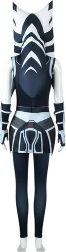 Vista 3 de Disfraz de Tano para niños, disfraz de cosplay con tocado Tano, accesorios para niñas para Halloween