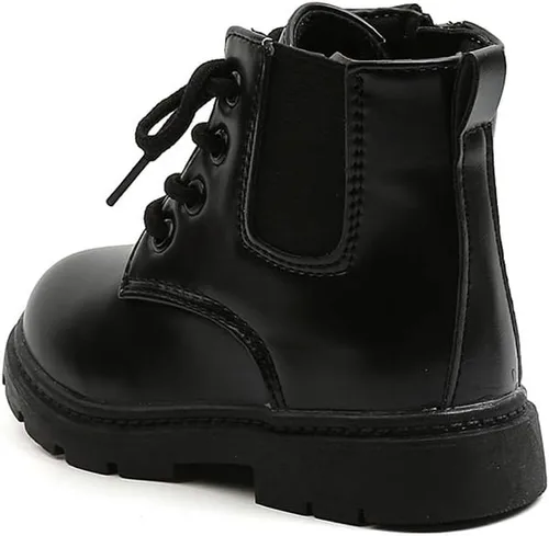 Vista 6 de Komfyea Botas de tobillo cortas impermeables con cremallera lateral para niños y niñas