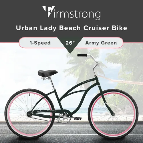Vista 2 de Sixthreezero Urban Lady Beach Cruiser - Bicicleta híbrida de 3 velocidades para mujer