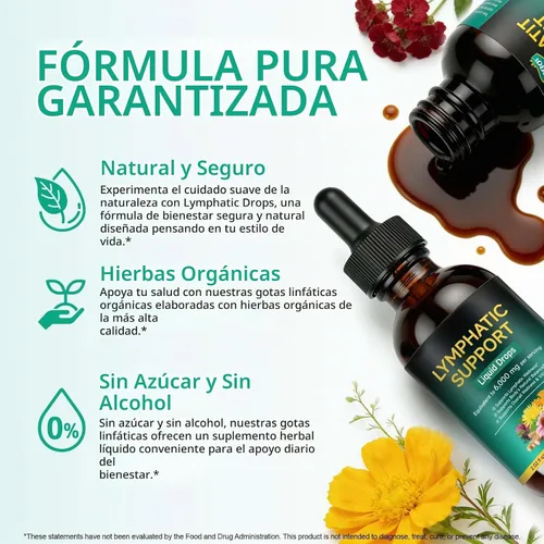 Vista 5 de FANSHI Gotas de drenaje linfático – Fórmula botánica avanzada con 21 hierbas y suministro liposomal – Apoya la salud inmunológica – Máxima absorción