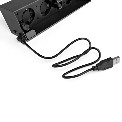 Vista 6 de Linkstyle PS4 Cooling Fan, USB External Cooler 5 Fan Turbo Temperature Control Cooling Fans for Sony Playstation Gaming Console