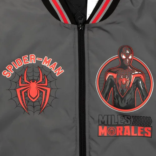 Vista 4 de Marvel Superheroes - Chaqueta bomber para niños, Avengers y Spider-Man Bomber