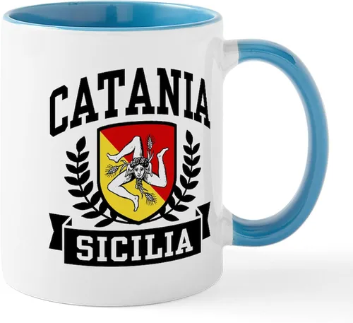 Vista 57 de CafePress Sicilia Mug - Taza de café de cerámica (11.0 fl oz)