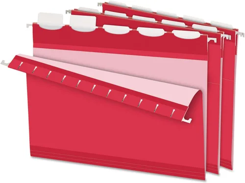 Vista 10 de Pendaflex Carpetas colgantes reforzadas Ready-Tab, tamaño carta, colores surtidos, 5 pestañas, 25/BX (42592)