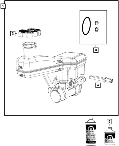 Vista 6 de LIRU Tapa de Depósito de Líquido de Frenos de Cilindro Maestro de Automóvil Tapa de Depósito de Cilindro Maestro para Jeep Wrangler Compass