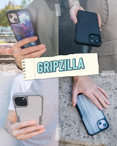 Vista 6 de Smartish® funda protectora magnética para iPhone 14 - Funda Gripzilla compatible con MagSafe [Resistente + Dura] Funda blindada de agarre pesado