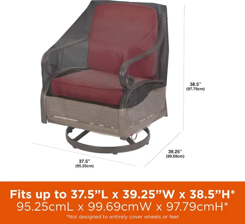 Vista 2 de MODERN LEISURE Renaissance Ultralite - Funda giratoria para silla de patio, tela resistente a los rayos UV, protección de muebles de exterior