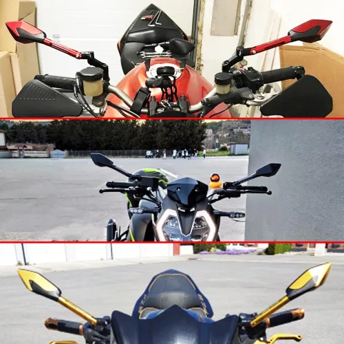 Vista 7 de Espejos de motocicleta, para K-AWASAKI para VERSYS-300 para VERSYS-X300 para VERSYS-X250 todo el año, espejos retrovisores de moto, espejos laterales