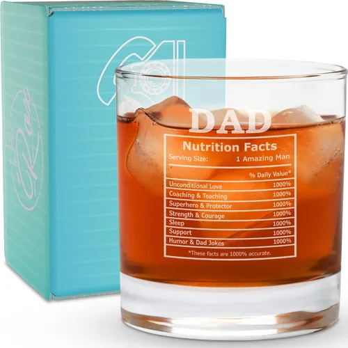 Vista 11 de Regalos de whisky para papá, vaso de whisky grabado "Awesome Like My Daugther" de 11 onzas, regalos del día del padre, regalos de cumpleaños