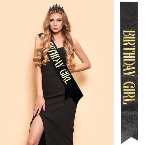 Vista 9 de Velscrun Tiara de cumpleaños de cristal negro para mujeres y niñas, corona de princesa con peines, banda para la diadema de cumpleaños, decoración
