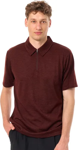 Vista 9 de 100% Merino Wool Polo Shirt Men - Quarter Zip Long and Short Sleeve Black