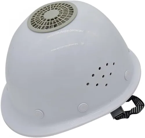 Vista 12 de Surakey Casco de refrigeración USB con ventilador, casco universal resistente para hombre, casco de seguridad portátil para andamios y comerciantes
