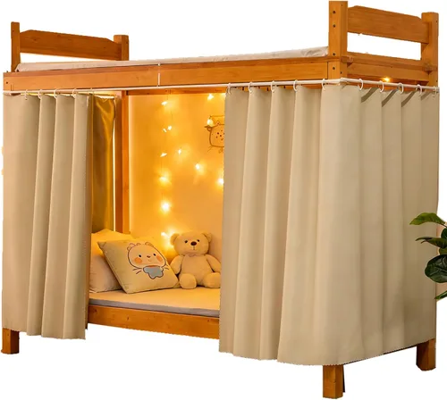 Vista 26 de Cortinas opacas para cama de privacidad con toldo grueso, mosquitero Mosquitera blanca 1aa
