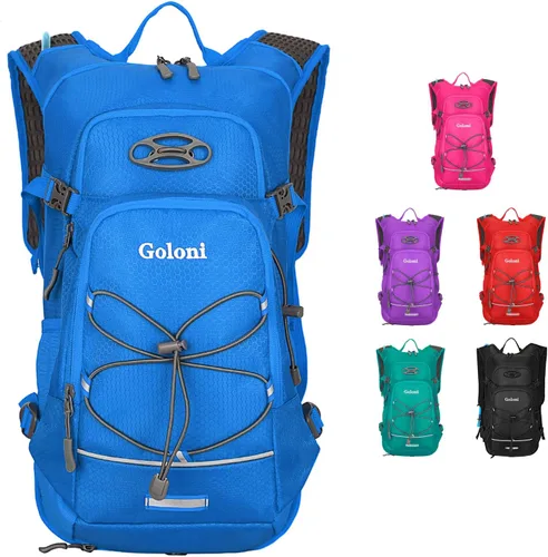 Vista 11 de Mochila de hidratación, mochila de senderismo ligera con vejiga de agua de 2 L, mochila de agua para ciclismo, correr, festival