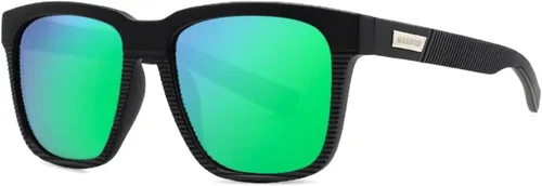 Vista 13 de MAXJULI Gafas de sol polarizadas para hombres y mujeres 8023 A1-negro/Gris