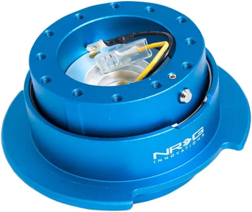 Vista 5 de Conjunto de liberación rápida NRG Innovations, M, azul, cromo titanio (New Blue Body/Titanium Chrome)