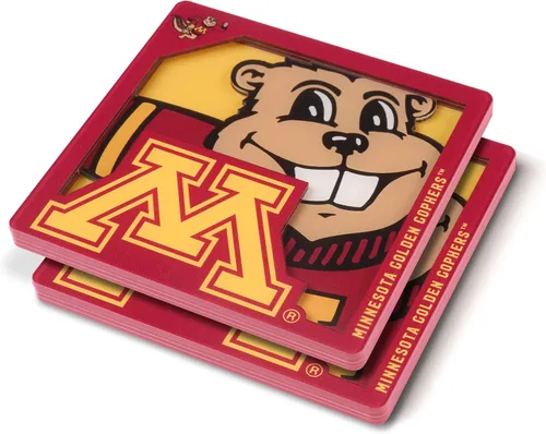 Vista 41 de YouTheFan NCAA Serie Logo 3D NCAA Posavasos