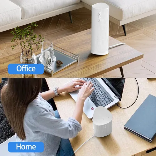 Vista 10 de Cargador inalámbrico compatible con Sonos Roam Gen 2nd/1st, base de carga magnética, base de carga para altavoz Bluetooth portátil para Sonos Roam