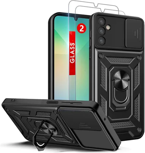 Vista 24 de Para Samsung Galaxy A13 5G Caso: Caja Del Teléfono Con Protector De Pantalla Para Samsung Galaxy A13 5G - Negro