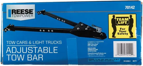 Vista 4 de Reese Towpower 7014200 - Barra de remolque ajustable, color negro