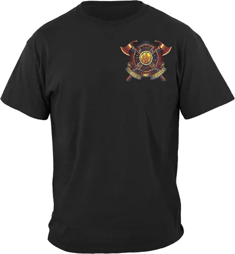 Vista 2 de Camisa de bomberos Camiseta delgada de bombero de línea roja FF2311