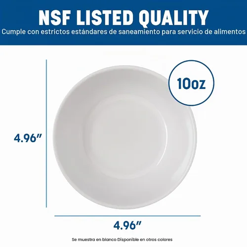 Vista 4 de Carlisle FoodService Products Dallas Ware - Cuenco de plástico reutilizable para bufés, hogar y restaurantes, melamina, 10 onzas, marrón tostado