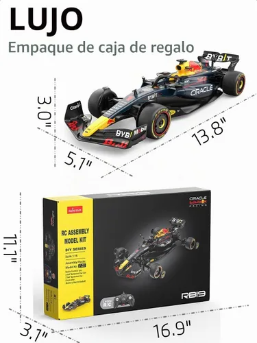 Vista 6 de RASTAR Construye tu propio kit RedBull F1 de coche RC con calcomanías