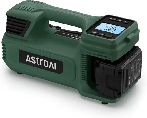 Vista 10 de AstroAI TC4 - Inflador de neumáticos con compresor de aire portátil, bomba de aire inalámbrica de 470 W 18 V para neumáticos de camión con batería