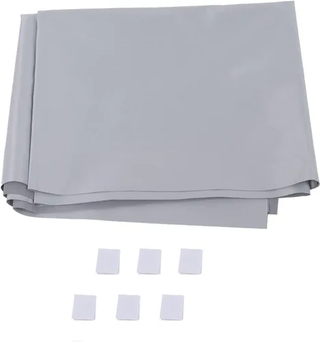 Vista 6 de Pantalla de proyector, pantalla de películas portátil plegable antiluz 4K, pantalla de microcuentas de metal con película lavable con alcohol
