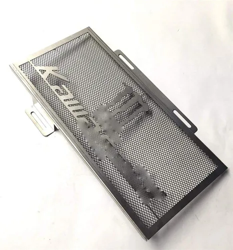 Vista 4 de Cubierta protectora de radiador de rejilla inoxidable compatible con Kawasak VERSYS 650 2015-2017