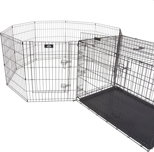 Vista 2 de PETMAKER Corralito de ejercicio de 58"x60"x30