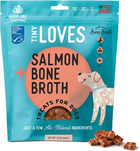 Vista 13 de Farmland Traditions Tiny Loves Premios de Entrenamiento de Cecina para Perros con Caldo de Huesos (Carne de Res, 32 oz.)