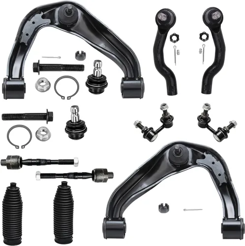 Vista 22 de Detroit Axle - Kit de extremo delantero para Hyundai Sonata XG350 XG300 Kia Optima, 2 brazos de control superiores con juntas de bola, 2 brazos