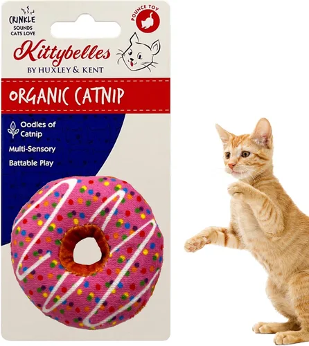 Vista 12 de Huxley & Kent Juguete de Peluche para Gatos - Juguete Interactivo de Hierba Gatera para Gatos y Gatitos - Suave con Crujido y Hierba Gatera