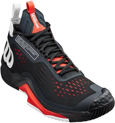 Vista 2 de WILSON Tenis Rush Pro Tour Mid para hombre, color blanco y negro, Multicolorido