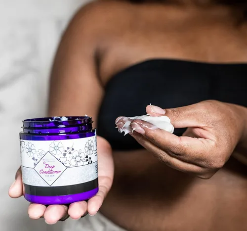 Vista 7 de Acondicionador profundo ultrahidratante, 8 onzas, enriquecido con aloe y queratina, calma y revitaliza con aroma a menta, fórmula ecológica