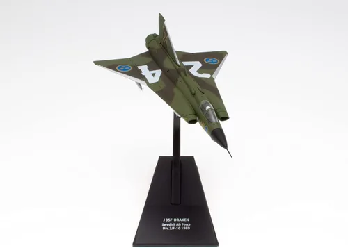 Vista 5 de OPO 10 - Avión de combate militar 1/100 compatible con J 35F DRAKEN Swedish Air Force 1989 - CP34