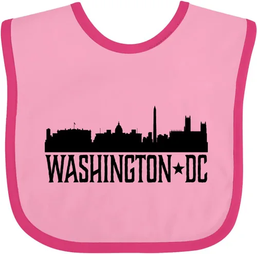 Vista 9 de inktastic Washington DC Skyline Cities Baby Bib