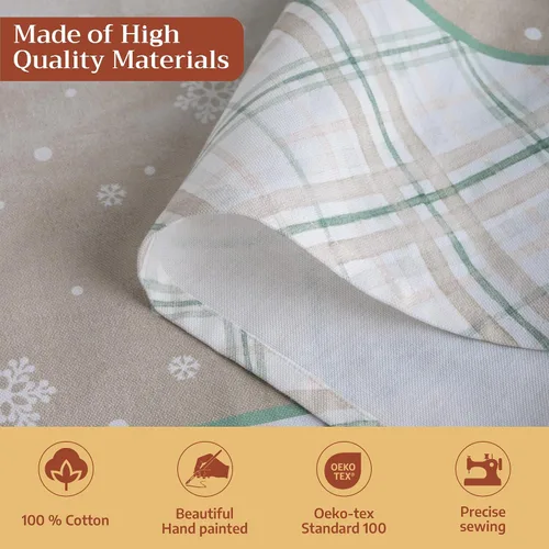 Vista 1100 de Maison d' Hermine Delantales para mujer con bolsillo, 100% algodón (27.50 x 31.50 pulgadas)