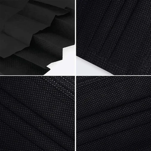 Vista 4 de Biwisy 50 cubrebocas desechables de 3 capas con cintas elásticas para las orejas
