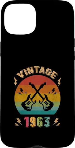 Vista 9 de Vintage 1963 Birthday Guitar Player 63th Guitarist Birthday Case for iPhone 17