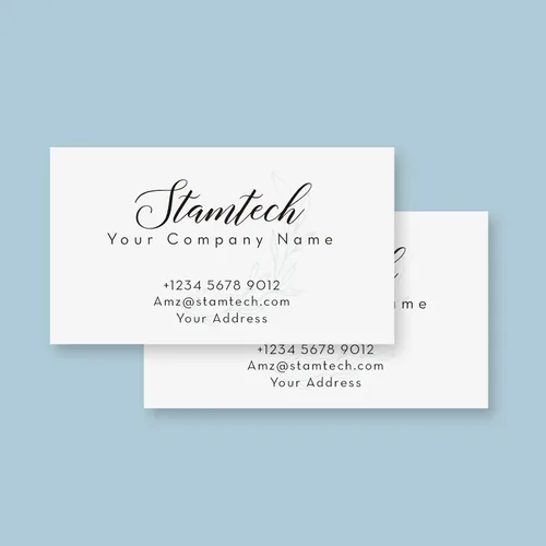 Vista 6 de STAMTECH Tarjetas de visita personalizadas profesionales - Tarjetas de visita personalizadas de doble cara Impresión colorida frontal y trasera