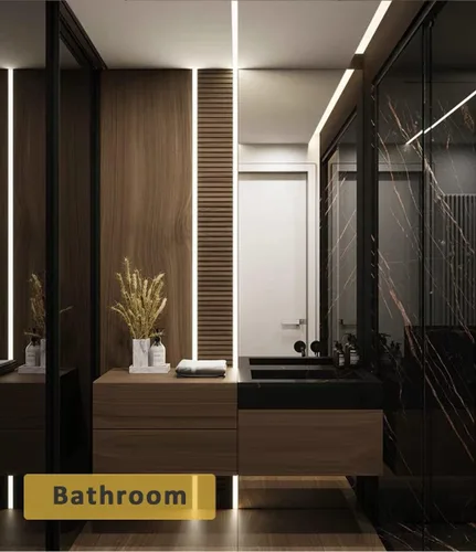 Vista 5 de Paquete de 6 canales de aluminio LED en forma de U de 3.3 pies con cubierta negra, tapas de extremo y clips de montaje, perfil de aluminio